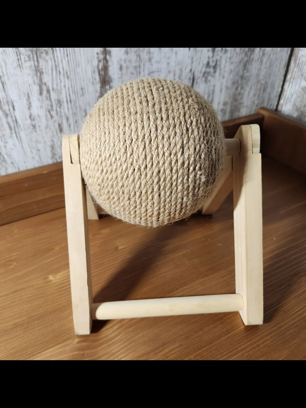 Cat Scratcher Sisal Ball Scratching Toy Rotatable Wheel Interactive Exercise